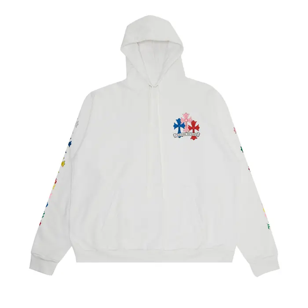 Chrome Hearts Multi Colors White Hoodie