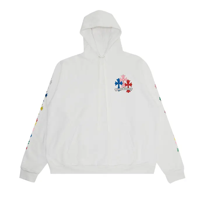 Chrome Hearts Multi Colors White Hoodie
