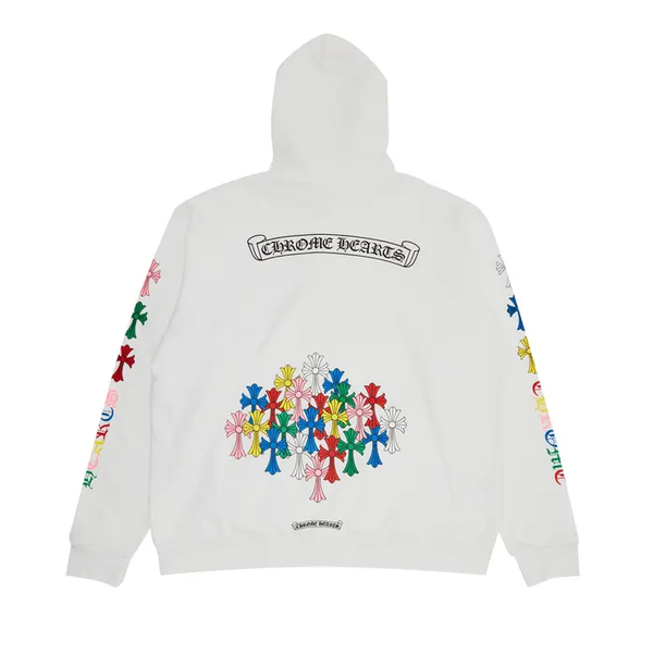 Chrome Hearts Multi Colors White Hoodie