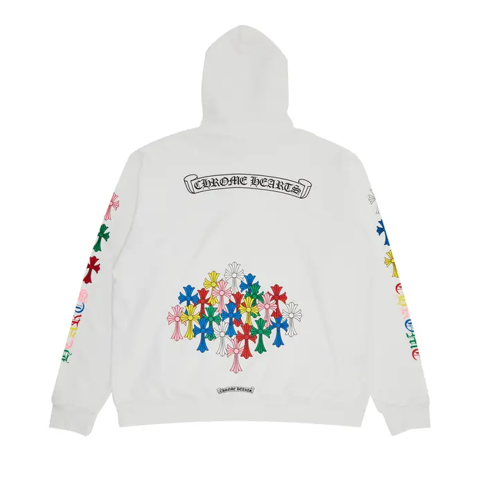 Chrome Hearts Multi Colors White Hoodie