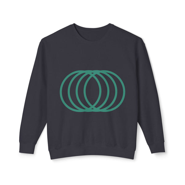 Overlapping Rings Crewneck Sweatshirt | Minimal Geometric Design