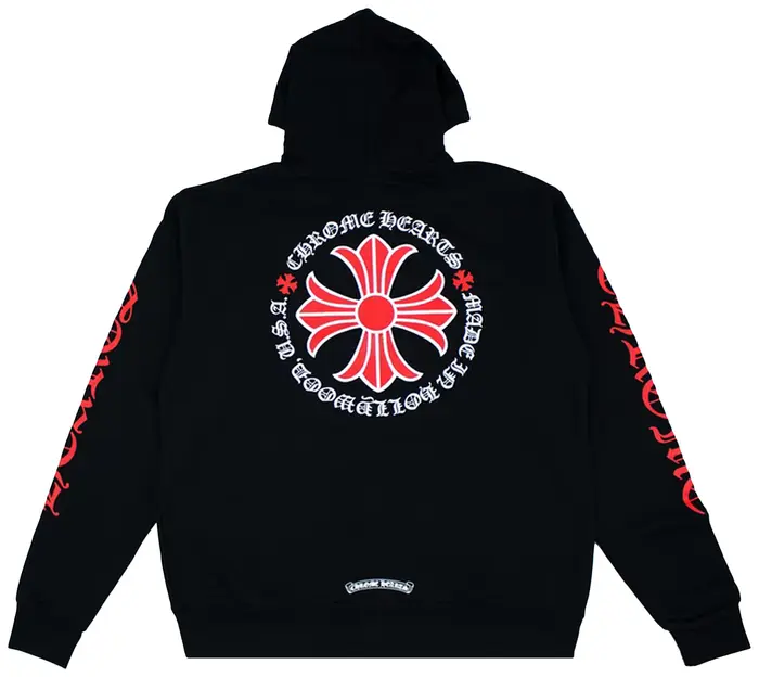 Chrome Hearts Made In Hollywood Plus Cross Zip Up Hoodie