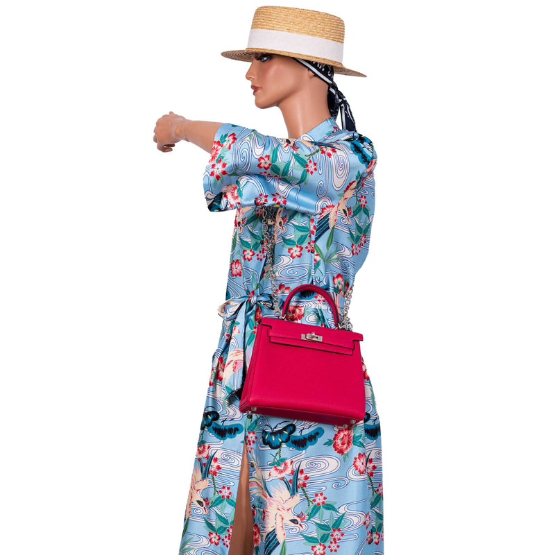 The base of the Framboise bag showing the protective palladium hardware feet