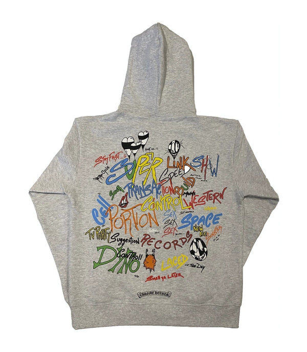 Chrome Hears Matty Boy Brain Hoodie "Heather Grey"