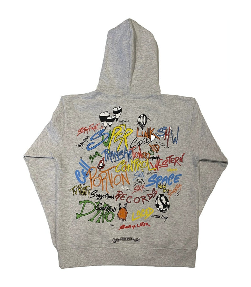 Chrome Hears Matty Boy Brain Hoodie "Heather Grey"