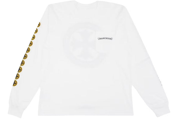 Chrome Hearts Plus Cross Shield Logo LS T-shirt – White