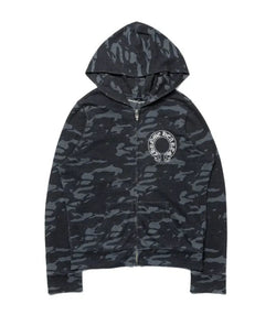 Chorme Hearts Horseshoe Camo Hood Zip Up