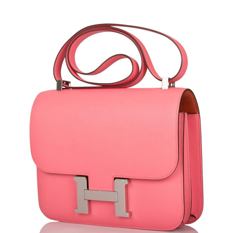 Hermes Constance 24 Rose D'Ete Verso Evercolor