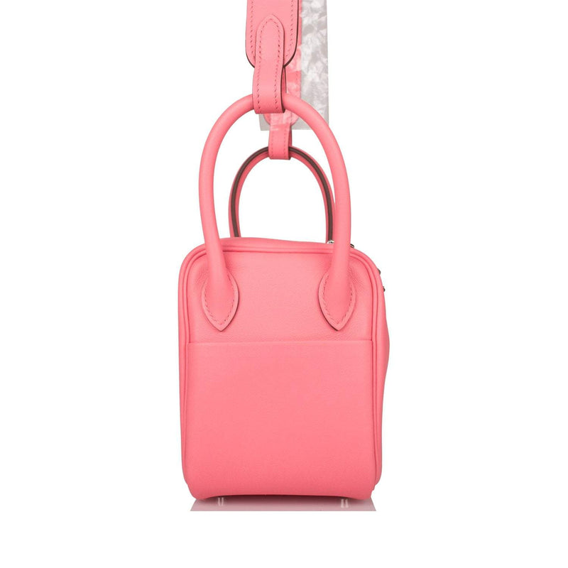 Hermes Mini Lindy Rose D'Ete Swift