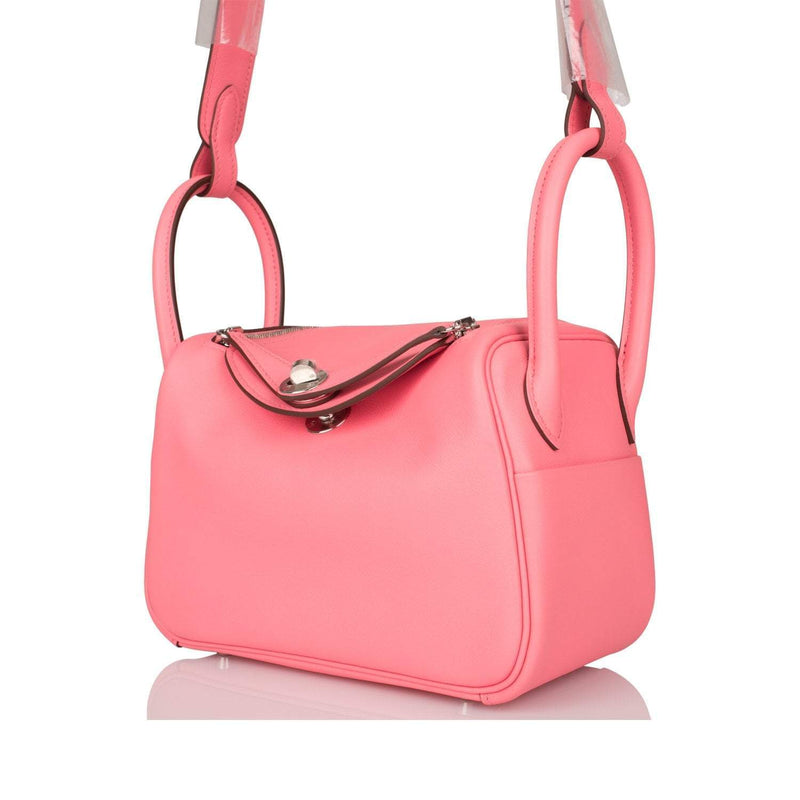Hermes Mini Lindy Rose D'Ete Swift