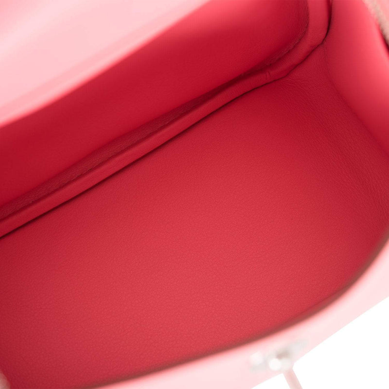 Hermes Mini Lindy Rose D'Ete Swift