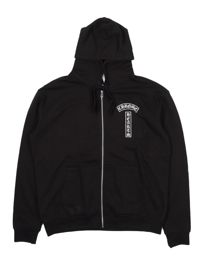 Chrome Hearts Single Floral T Logo Zip Up Hoodie