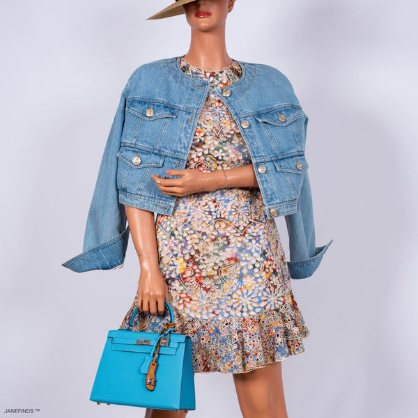 Hermes Kelly 25 Sellier Bleu du Nord Epsom