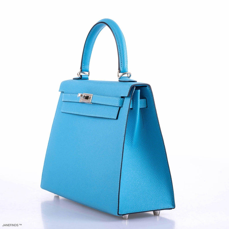 Hermes Kelly 25 Sellier Bleu du Nord Epsom