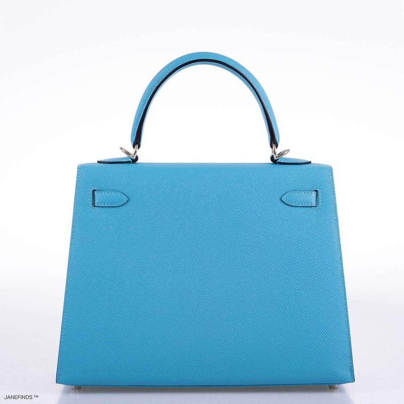 Hermes Kelly 25 Sellier Bleu du Nord Epsom