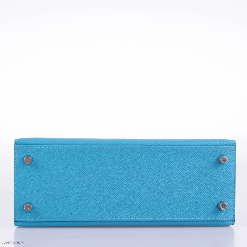 Hermes Kelly 25 Sellier Bleu du Nord Epsom