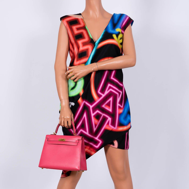 Hermes Kelly 25 Sellier Rose Lipstick Tadelakt