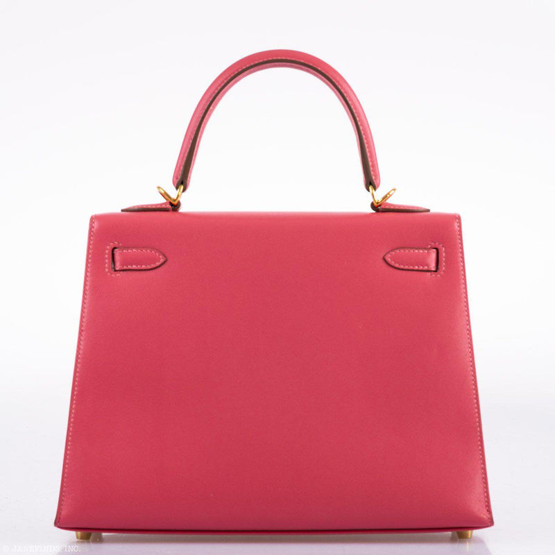 Hermes Kelly 25 Sellier Rose Lipstick Tadelakt