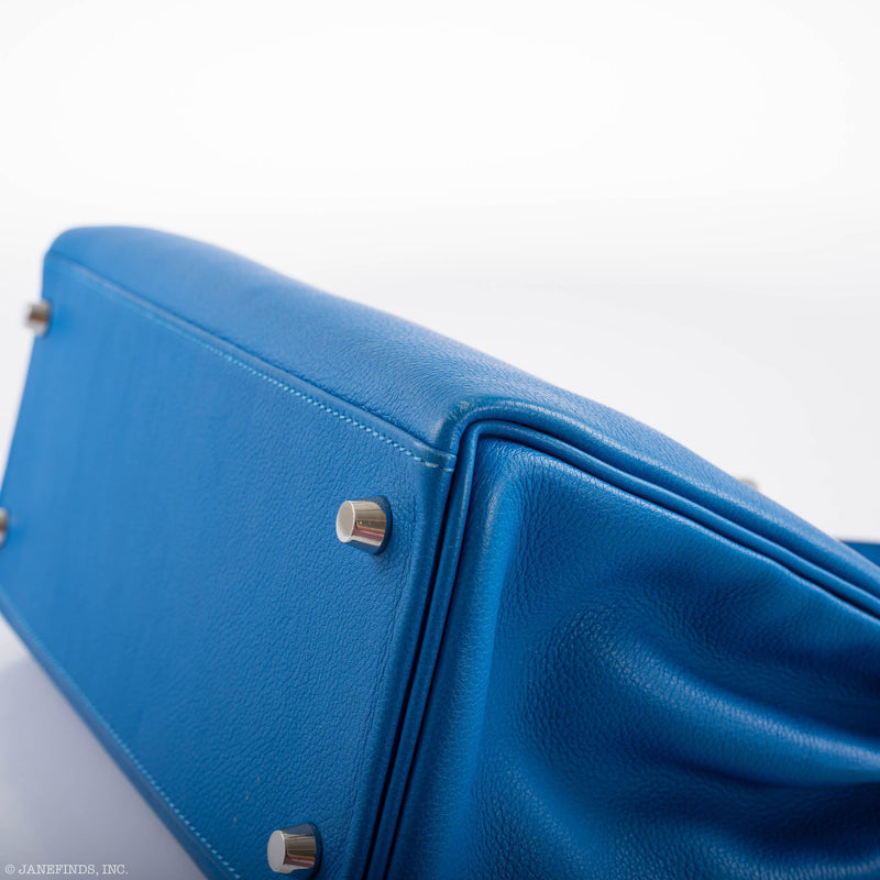 Hermes Kelly 28 Retourne Blue Hydra