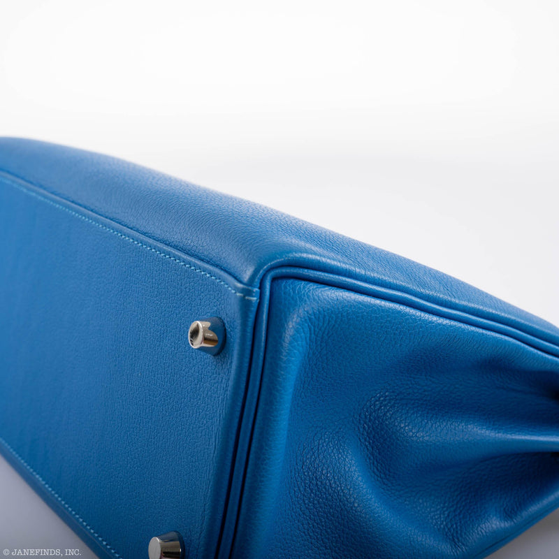 Hermes Kelly 28 Retourne Blue Hydra