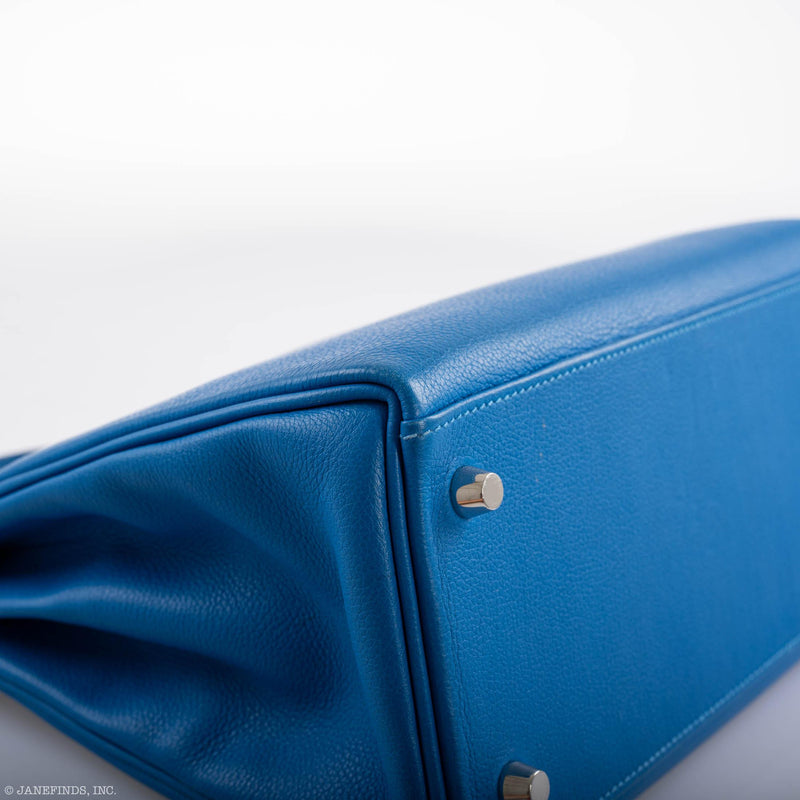 Hermes Kelly 28 Retourne Blue Hydra