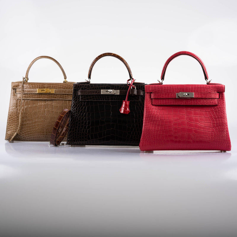 Hermes Kelly 28 Retourne Rose Extreme Matte Alligator