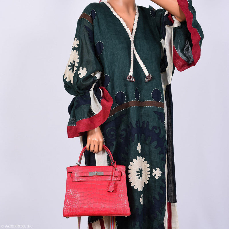 Hermes Kelly 28 Retourne Rose Extreme Matte Alligator