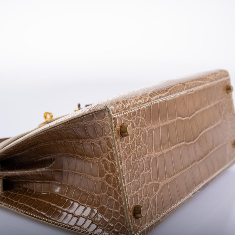 Hermes Kelly 28 Sellier Ficelle Alligator