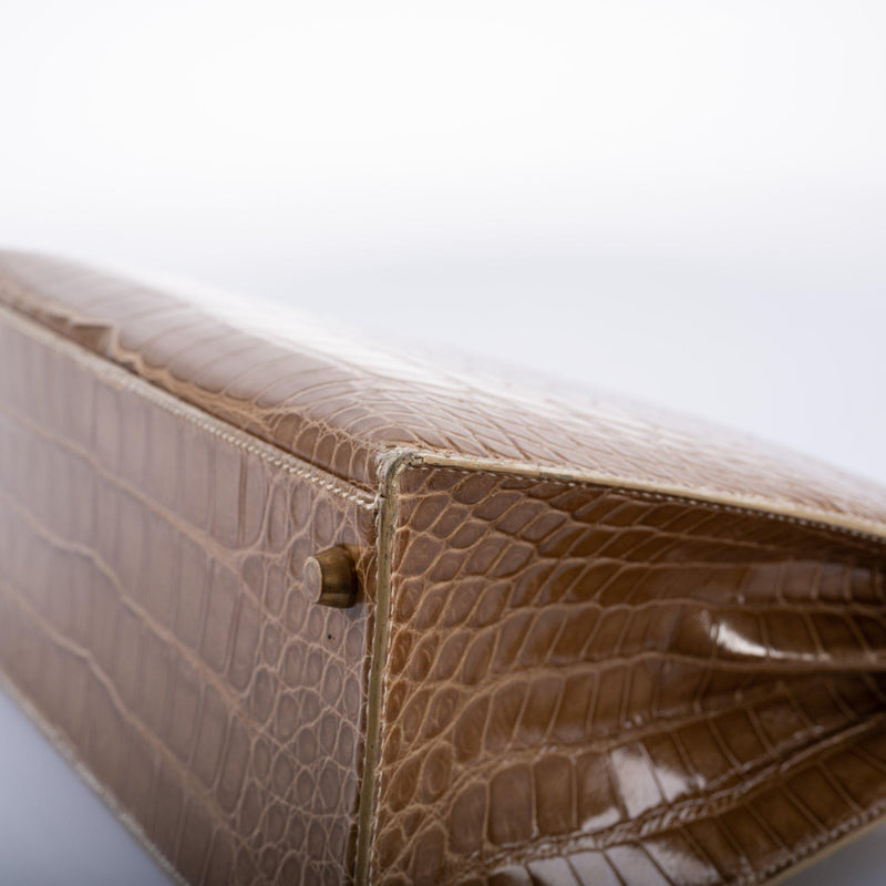 Hermes Kelly 28 Sellier Ficelle Alligator