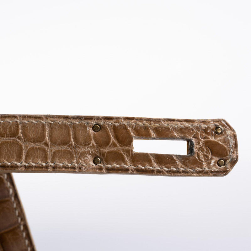Hermes Kelly 28 Sellier Ficelle Alligator