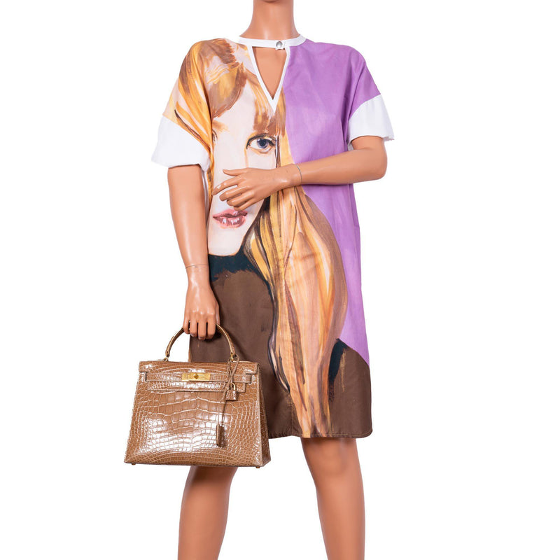 Hermes Kelly 28 Sellier Ficelle Alligator