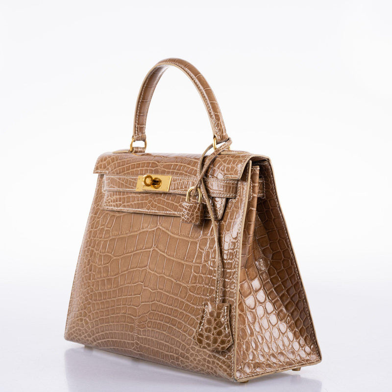 Hermes Kelly 28 Sellier Ficelle Alligator