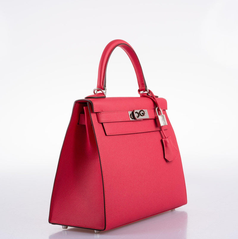 Hermes Kelly 28 Sellier Rose Extreme Epsom