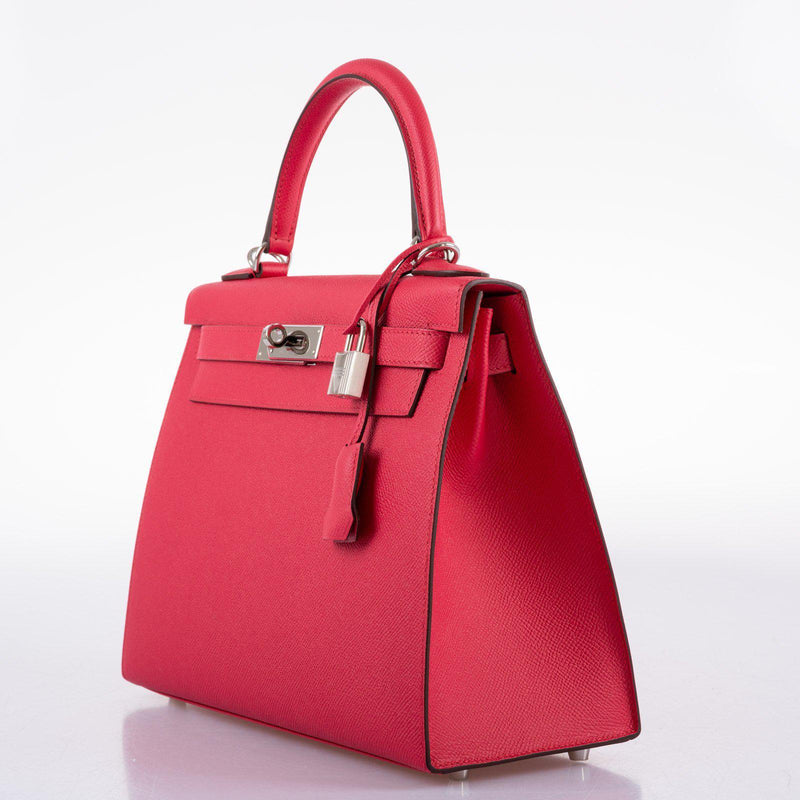 Hermes Kelly 28 Sellier Rose Extreme Epsom
