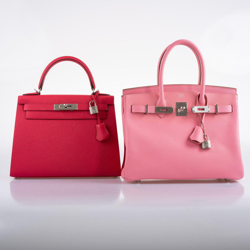 Hermes Kelly 28 Sellier Rose Extreme Epsom