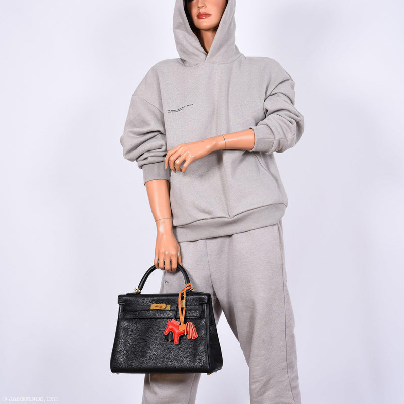 Hermes Kelly 32 Black Togo