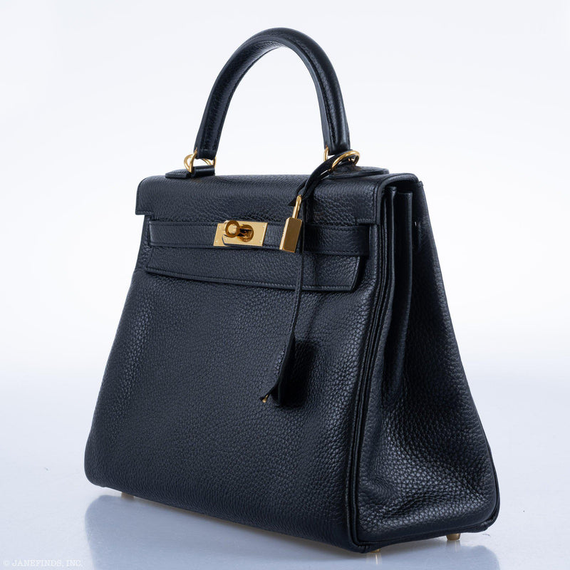 Hermes Kelly 32 Black Togo