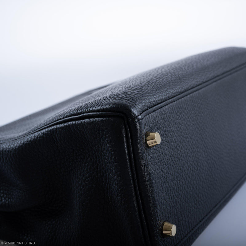 Hermes Kelly 32 Black Togo