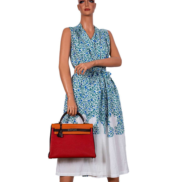 Hermes Kelly 32 Retourne Tri-Color