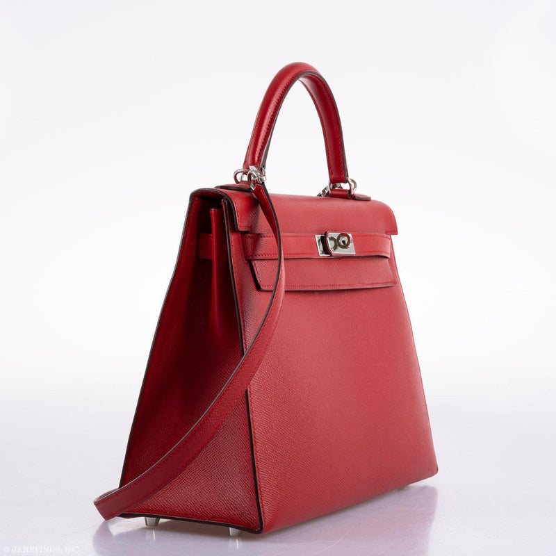 Hermes Kelly 32 Rouge Casaque Epsom