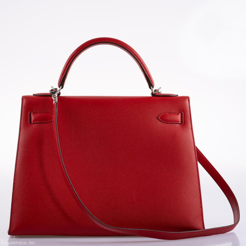 Hermes Kelly 32 Rouge Casaque Epsom