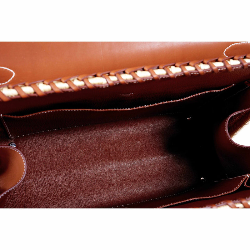 Hermes Kelly 35 Picnic Wicker Barenia