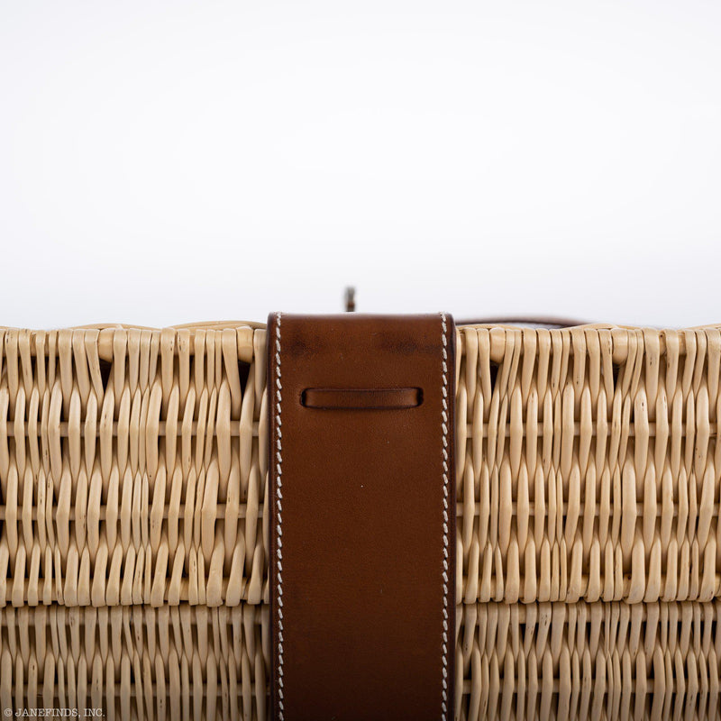 Hermes Kelly 35 Picnic Wicker Barenia