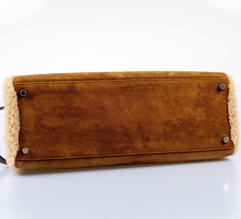 Hermes Kelly 35 Retourne Teddy Shearling