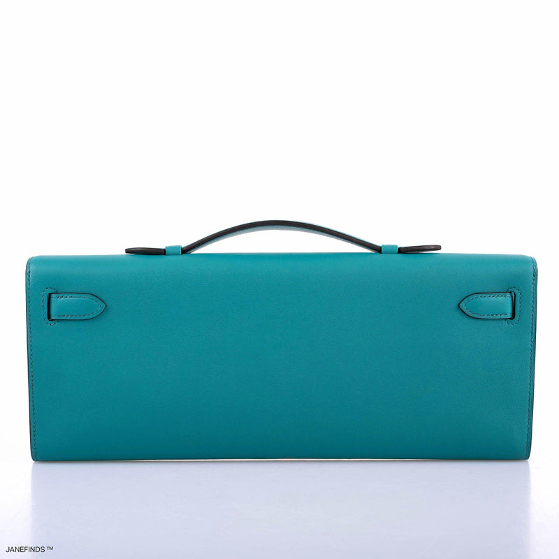 Hermes Kelly Cut Blue Paon Swift