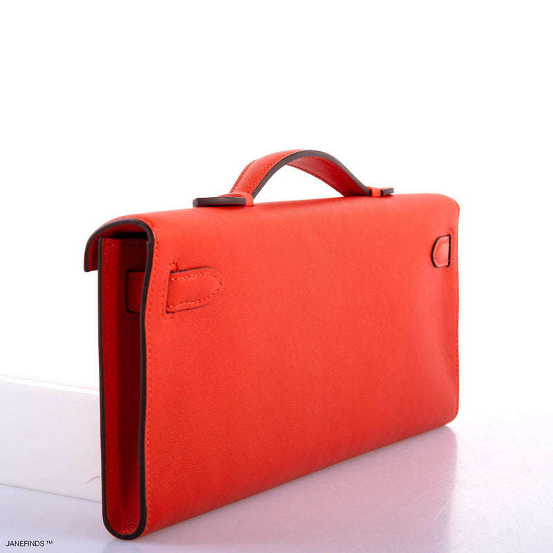 Hermes Kelly Cut Capucine Swift