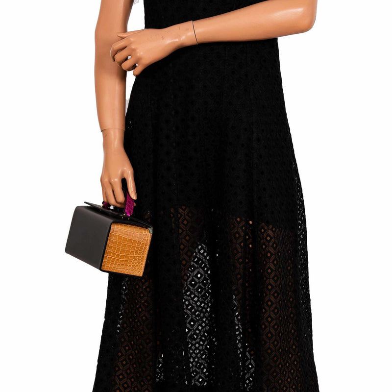 Hermes petit h Minaudière Porosus Crocodile