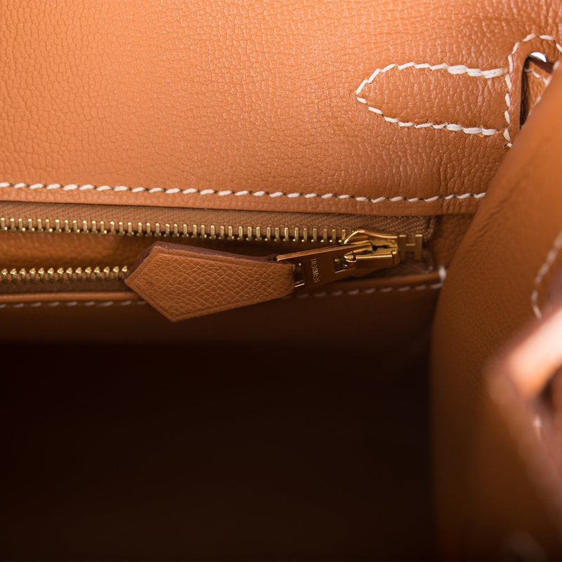 Hermes Birkin Sellier 25 Gold Veau Madame Gold Hardware