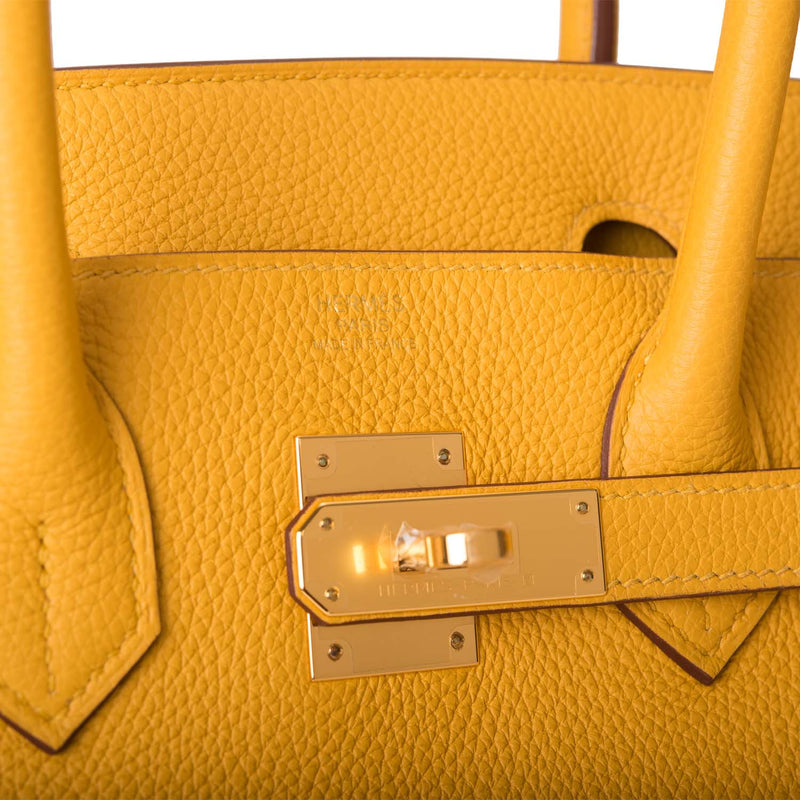 Hermes Birkin 30 Jaune Ambre Togo