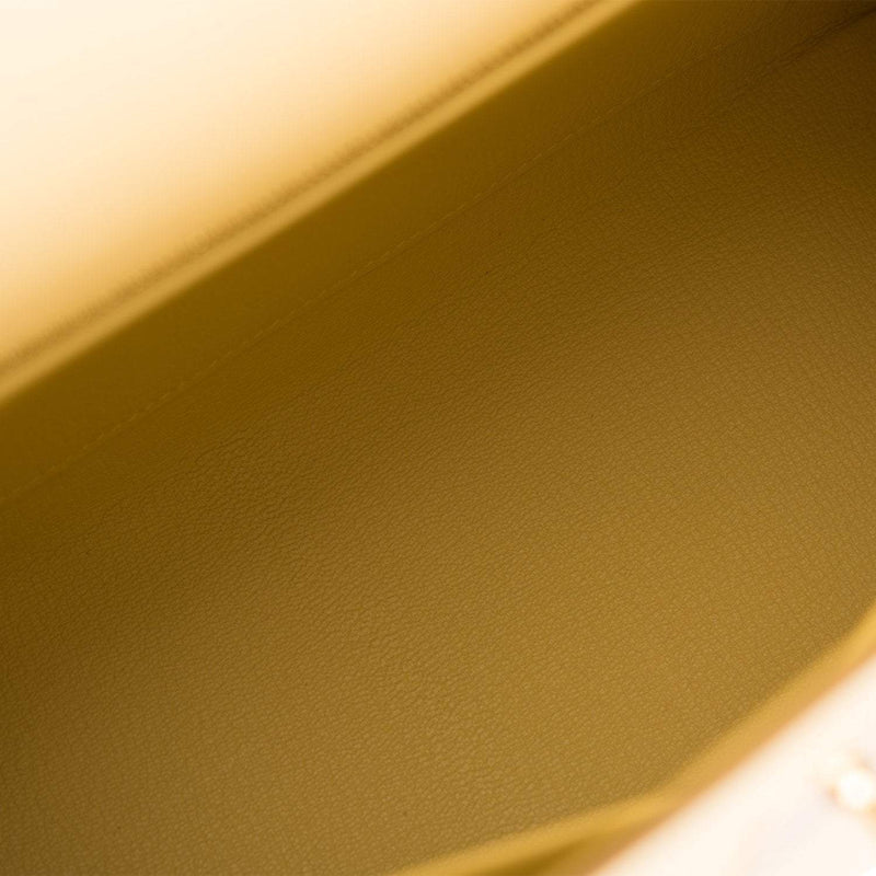 Hermes Kelly 28 Sellier Jaune Poussin